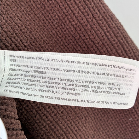 Abercrombie & Fitch Size S Oversized Slouchy Knit Cardigan - Brown - Picture 5 of 6